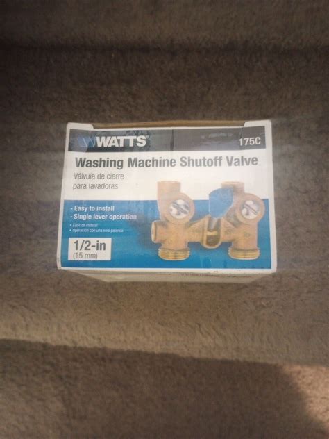 Watts Washing Machine Shutoff Valve Inch Bronze C Ebay