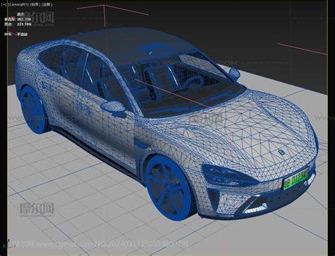 小米su7 Max模型汽车模型下载 摩尔网cgmol