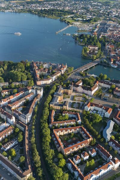 Deutschland Bodensee Luftbild Konstanz Stock Photo