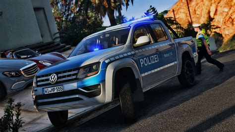 Volkswagen Amarok Facelift German Police Polizei Livery GTA5 Mods