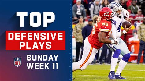 Top Defensive Plays Of Sunday Week 11 NFL 2021 Highlights YouTube