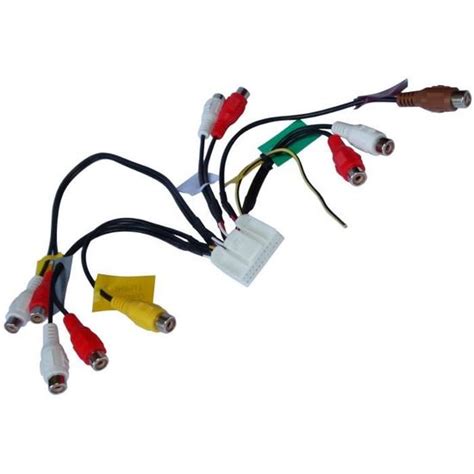 Aerzetix C C Ble Faisceau Adaptateur Rca Pin Pour Pioneer Avic