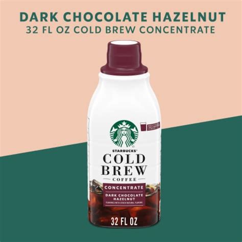 Starbucks Dark Chocolate Hazelnut Flavored Cold Brew Multi Serve Coffee Concentrate 32 Fl Oz