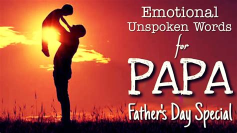 Papa पप Father s Day Special Song Emotional Unspoken Words for