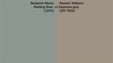 Benjamin Moore Rushing River 1574 Vs Sherwin Williams Keystone Gray