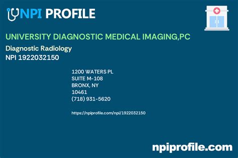 University Diagnostic Medical Imaging Pc Npi Radiology