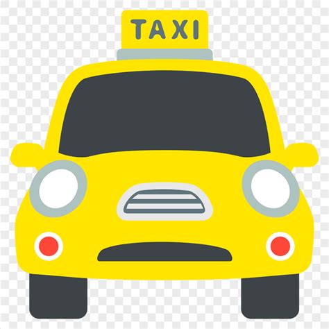 Vector Cartoon Side View Taxi Cab Icon Png Citypng