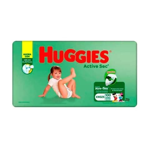 Pañal Huggies Active Sec XXG x 100 Peque Ayuda