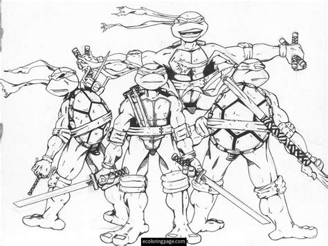 Teenage Mutant Ninja Turtles Coloring Pages Leonardo Coloring Home