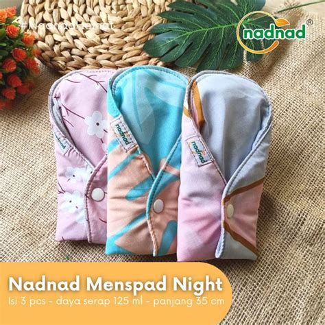 Jual Pembalut Kain Menspad Cuci Ulang Nadnad Satuan Day Night Panty