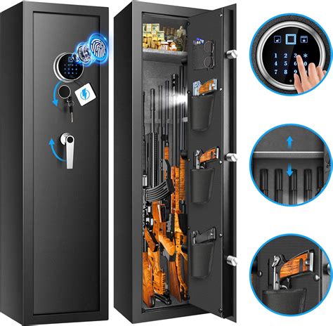 Amazon Lb Fireproof Biometric Gun Safe Rifle Heavy Duty Gun