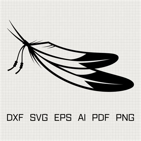 Feather Cut File Svg Dxf Eps Ai Pdf Png Files Etsy