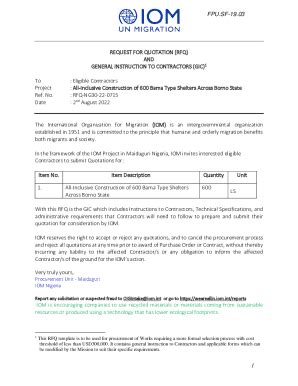 Fillable Online Nigeria Iom Active Bulletins Fax Email Print Pdffiller