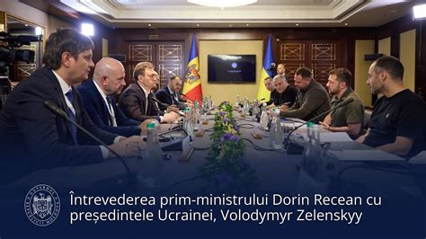 Ntrevederea Prim Ministrului Dorin Recean Cu Pre Edintele Ucrainei