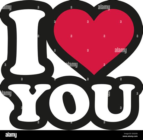 I love you cartoon hi-res stock photography and images - Alamy