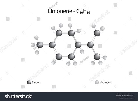 Molecular Formula Of Limonene Limonene Is A Royalty Free Stock Vector 2032525922