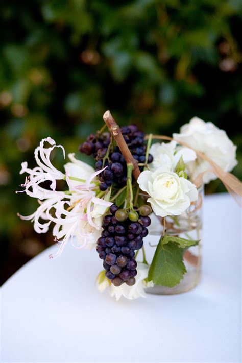 Flower and Champagne Grape Arrangement - Elizabeth Anne Designs: The ...