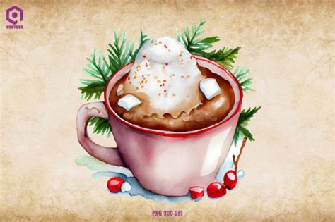 Christmas Hot Cocoa Clipart Graphic By Quoteer Creative Fabrica