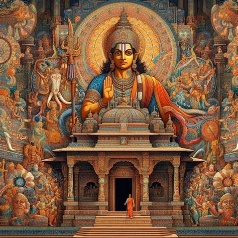 stunning lord ram temple ayodhya traditional art paintings