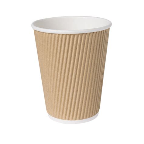 Eco Friendly Disposable Cold Hot Drinks Packaging Custom Ripple Wall Paper Coffee Cups Ripple