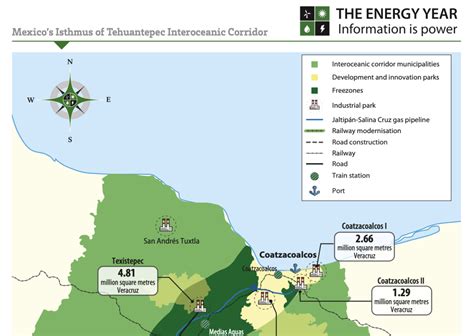 Mexico Isthmus of Tehuantepec Interoceanic Corridor 2023 Map - The ...