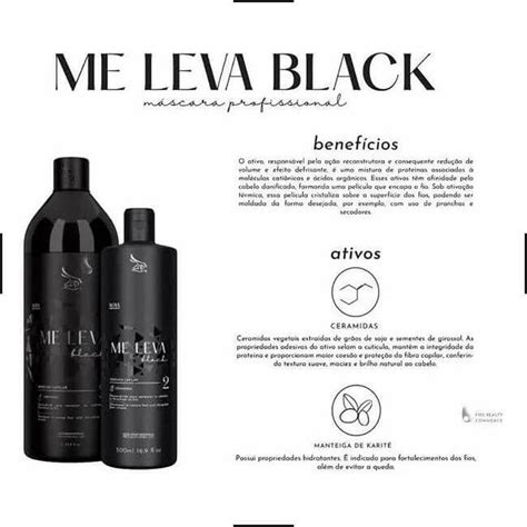 Zap Me Leva Black Kit Escova Progressiva Ceramidas E Sericina 2x 1L