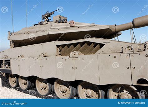 New Israeli Merkava Tank In Museum Stock Image - Image: 12739301