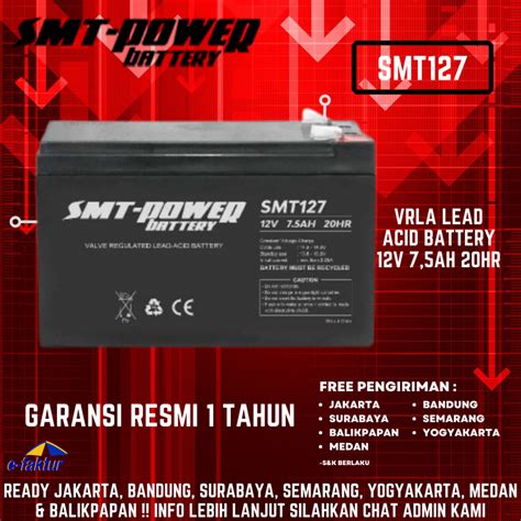 Jual Battery Ups Aki Kering Baterai Smt Vrla V Ah Garansi