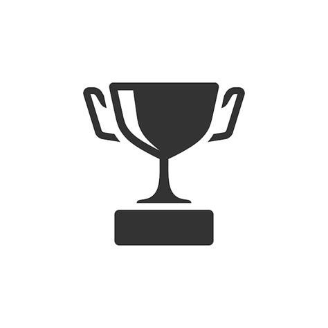 Premium Vector Trophy Icon In Black And White