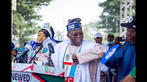 Inec Present Certificate Of Return To The Nigerian President Elect He