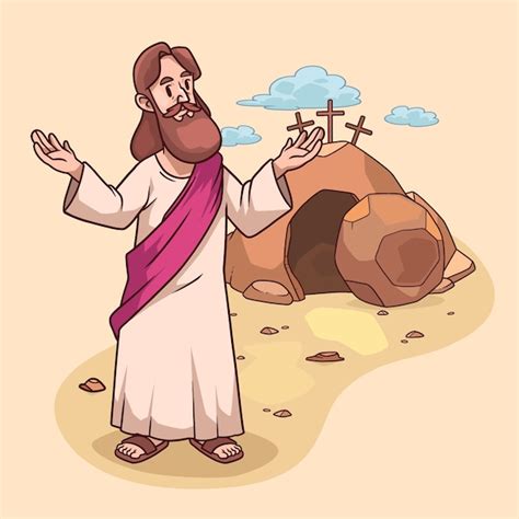 Ilustraci N Dibujada A Mano Del Domingo De Pascua Vector Gratis