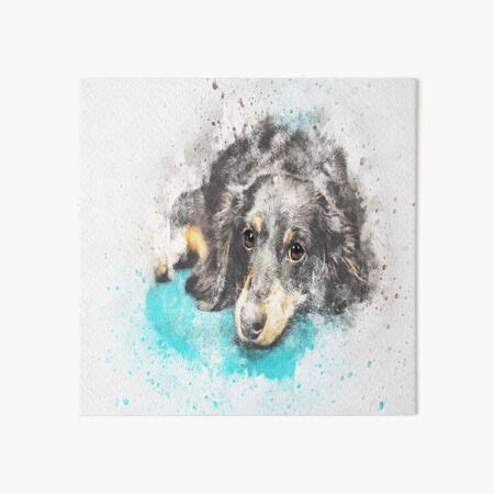 "Cute Black Dog, Watercolor Dog, Adorable Dog Face, Sweet Black Dog ...