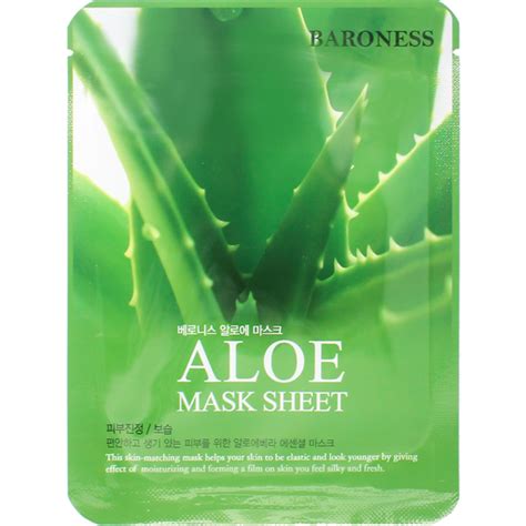 Baroness Mask Sheet Aloe 21g Medicine And Health Aids Walter Mart