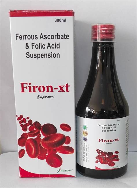 Firon Xt Ferrous Ascorbate Mg Folic Acid Mcg Ml At Rs