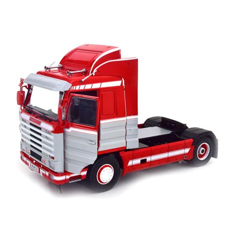 Scania 143 Streamline 1992 Red/White/Light Grey 1:18