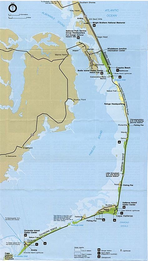 Map Of Outer Banks Lighthouses
