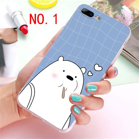 Buy Cute Bear We BARE BEARS Pattern Phone Case For Iphone 5 5se 5s 6 6S