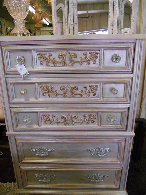 Great Chest Of Drawers Painted With CeCe Caldwell Chalk Clay Paint