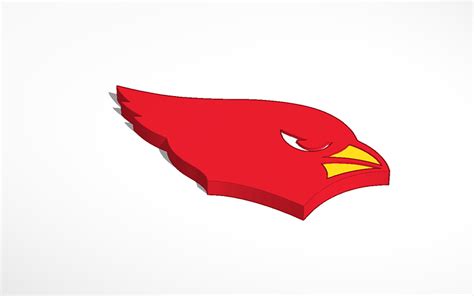 3D design Illinois State Redbirds Mascot | Tinkercad