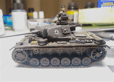 Panzer III, I experimented a lot on this 1:72 kit with new things (wash, rust etc.) I bought. I ...