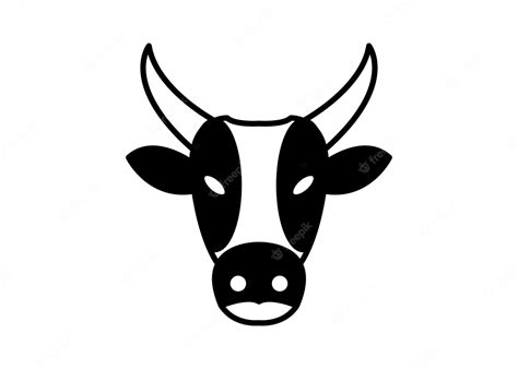 Premium Vector Cow Icon Farm Clipart Design Template Vector Isolated