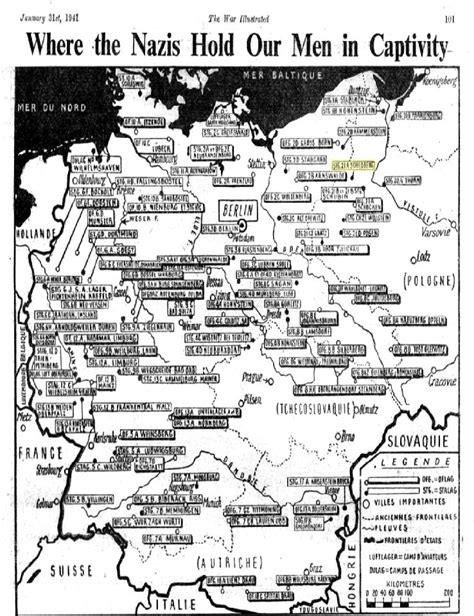 War Illustrated 31 Jan 1941 Pow Camps Map Map Published In Flickr