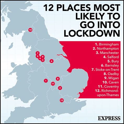 Local Lockdown Uk The 12 Places Most Likely To Go Back Into Lockdown