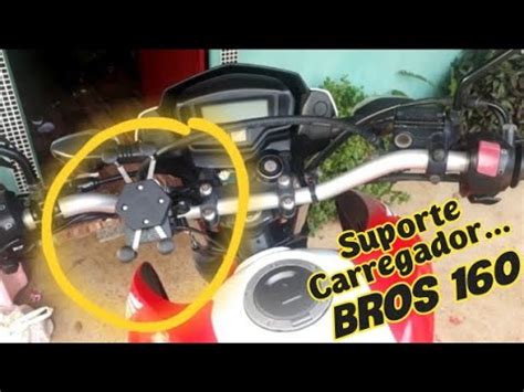 Suporte De Celular Na Moto Carregador Bros Youtube