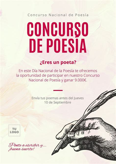 Plantillas Para Concursos De Poes A Editables Concursos De Literatura