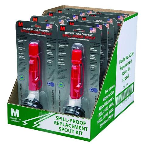 Replacement Spill Proof Spout Kit Midwest Can Company