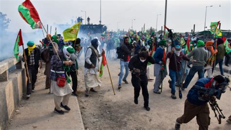 Farmers Dilli Chalo Protest Confronted By Police Action At Punjab