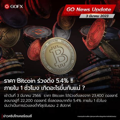 ราคา Bitcoin ร่วงดิ่ง 54 ภายใน 1 ชั่วโมง เกิดอะไรขึ้นกันแน่