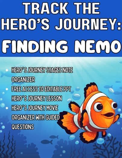 ELA 5 12 Finding Nemo Hero S Journey Notes Track The Journey Movie