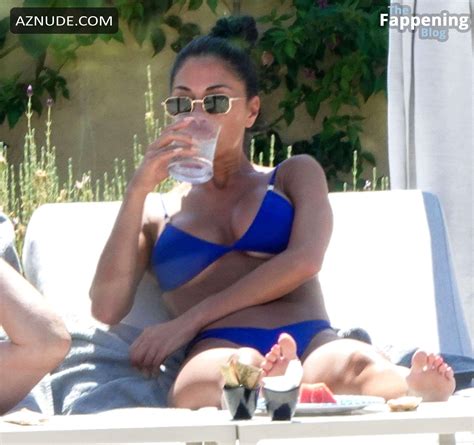 Nicole Scherzinger Sizzles In Sardinia In A Skimpy Blue Bikini AZNude